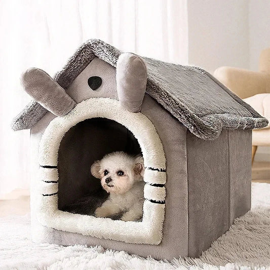 Winter Warm Foldable Pet House Detachable - MyPetDollar.com