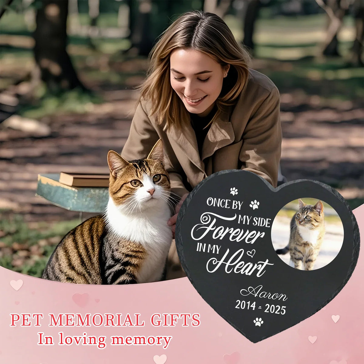 Personalized Pet Memorial Stone,Custom Cat - MyPetDollar.com
