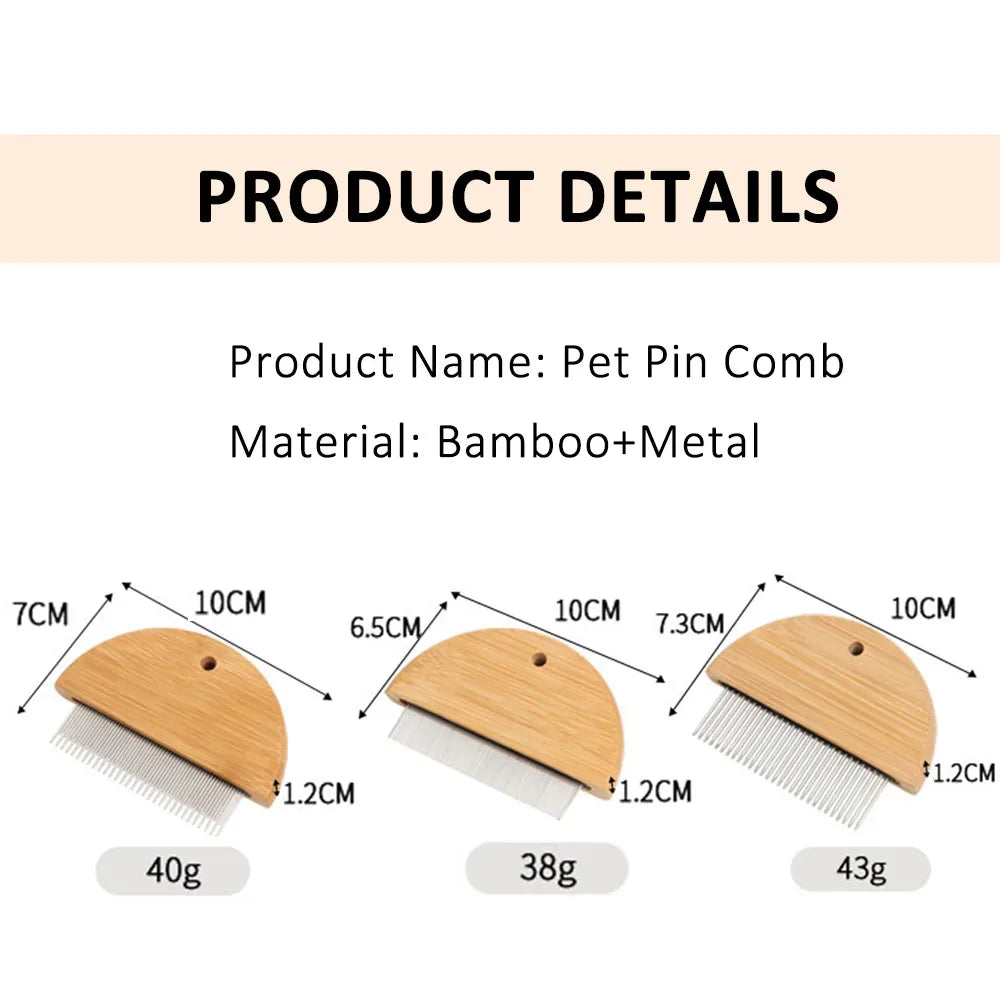 Solid Wood Pet Comb Flea Removal Comb - MyPetDollar.com