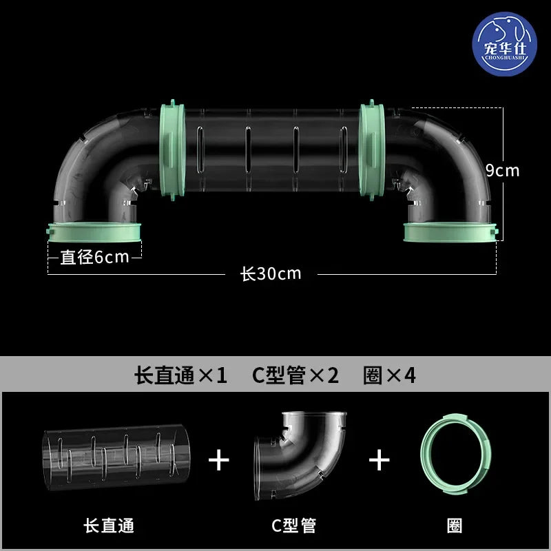 Hamster tunnel straight pipe DIY pipe cage - MyPetDollar.com