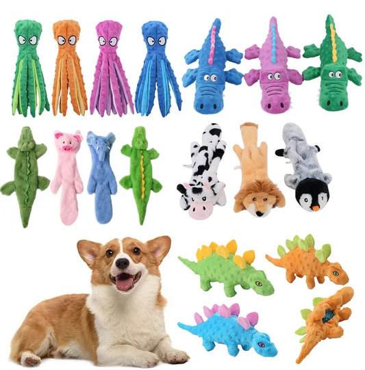 Pet Plush Toy Dog Sound Octopus Animal Shape - MyPetDollar.com