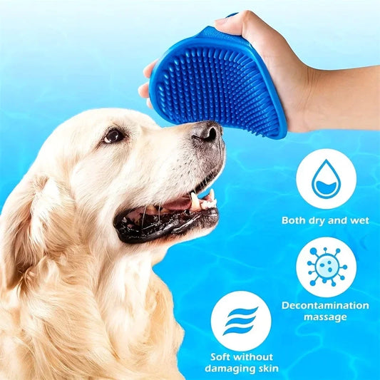 1pc Pet Shampoo Brush Silicone Massage - MyPetDollar.com