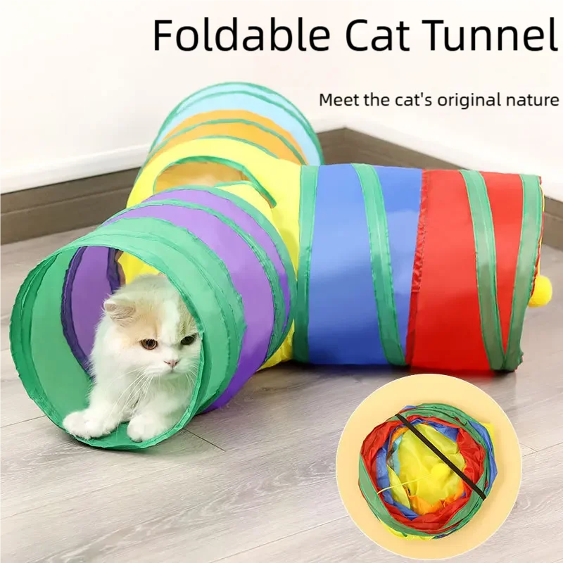 Cat Tunnel Tube Kitty Tunnel Bored Cat Pet - MyPetDollar.com