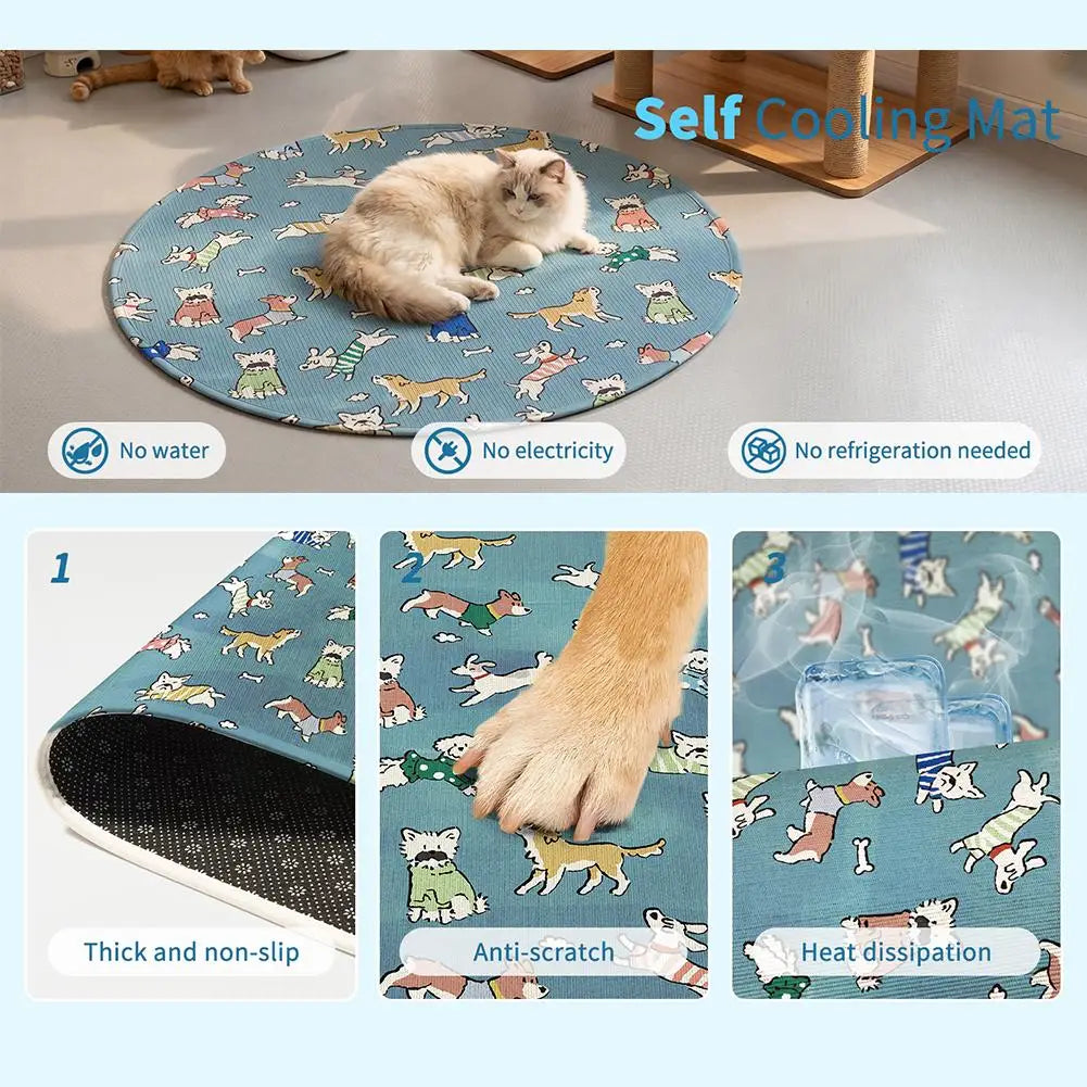 Pets Dog Cooling Mat Summer Pet Cool Mat - MyPetDollar.com