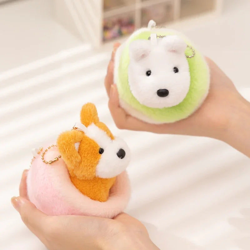 5 Styles Funny Puppy&House Combination Plush - MyPetDollar.com