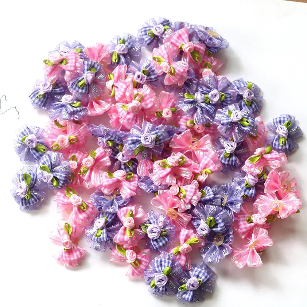 100pcs Pet Accessories Dog Bows Pet Dog Hair - MyPetDollar.com