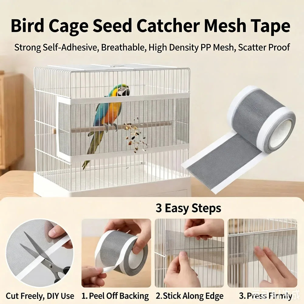 5Rolls﻿ Bird Cage Splash Proof Anti Food - MyPetDollar.com