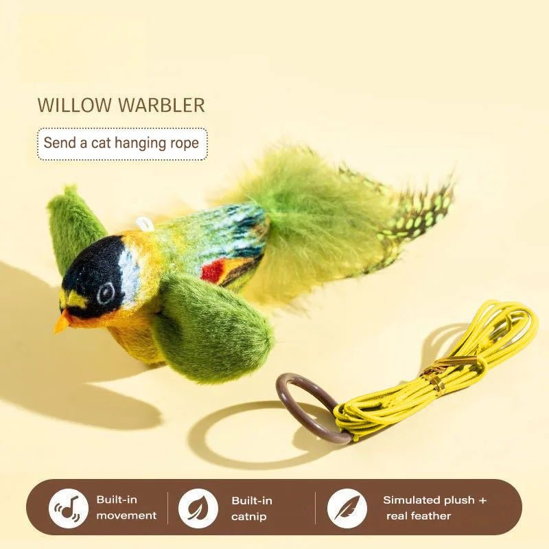 Plush Simulation Bird Cat Toys