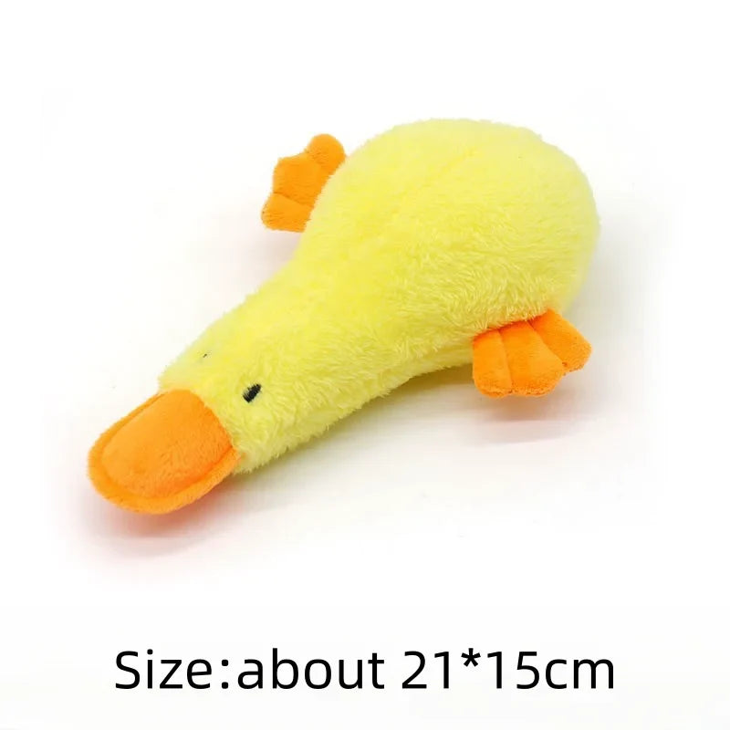 Dog Plush Sound Plaything Yellow Duck Pet Interactive Training