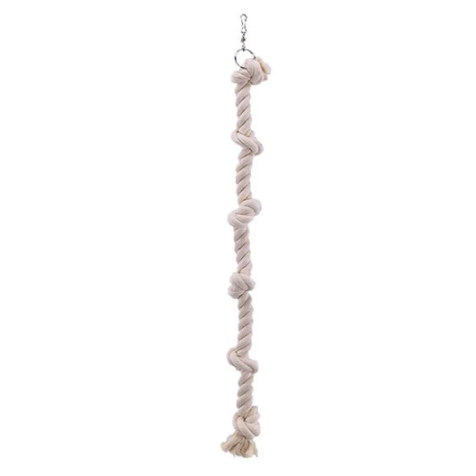 Hanging Cotton Rope Swing Cage with Knots, - MyPetDollar.com