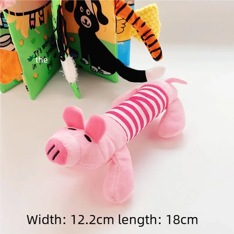 Puppy Squeaker Squeaky Plush Bone Dog Plaything
