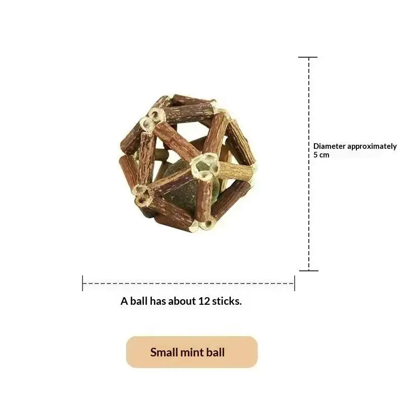 1 Cat Toys Made of Wood Knotweed Teething Sticks Insect Galls – 11 Colors