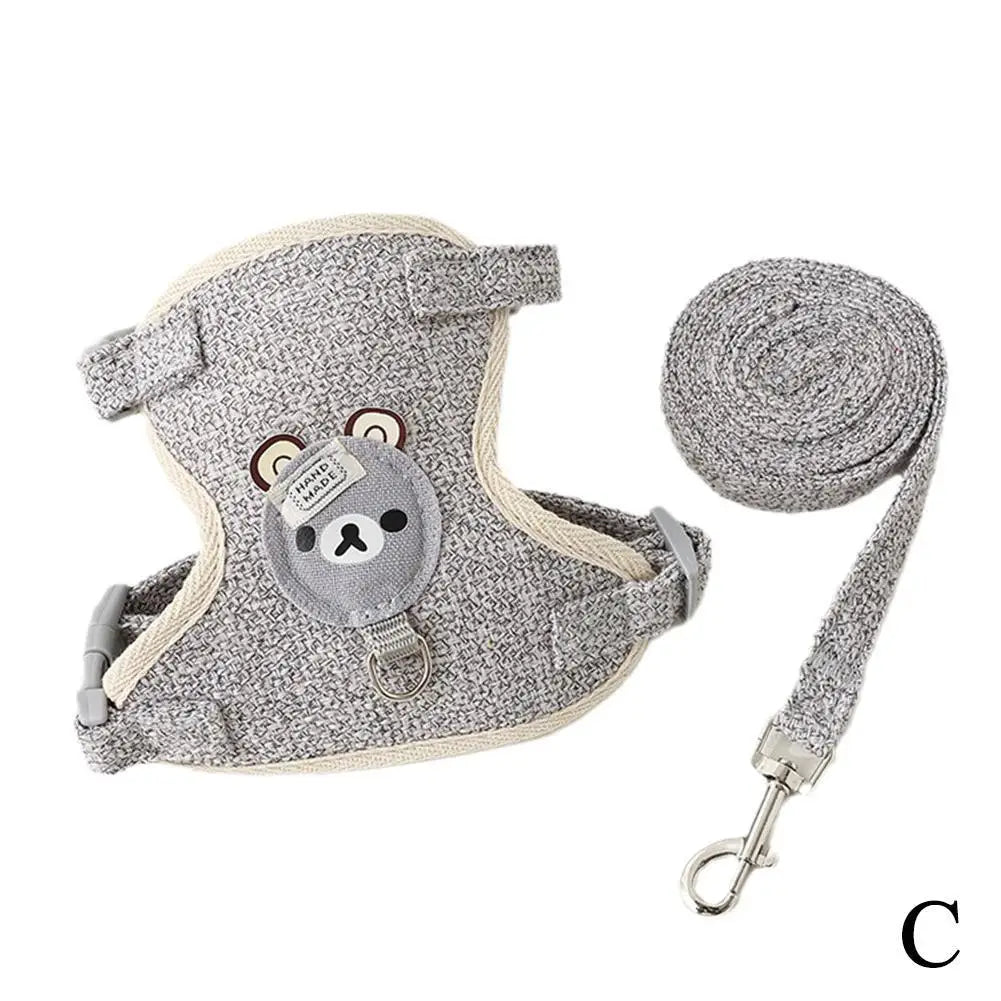 Lovely Small Pet Vest Chest Strap Dog Lead – Multiple Sizes & Colors