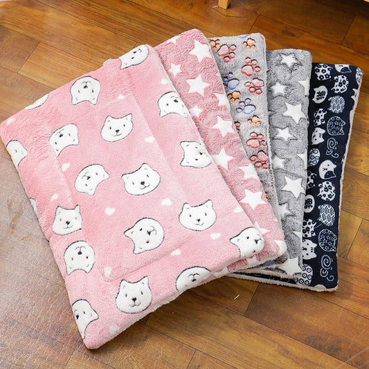 Soft Flannel Thickened Pet Soft Fleece Pad - MyPetDollar.com