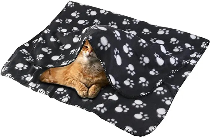 Soft Pet Blanket Paw Print Dog Cat Blanket - MyPetDollar.com