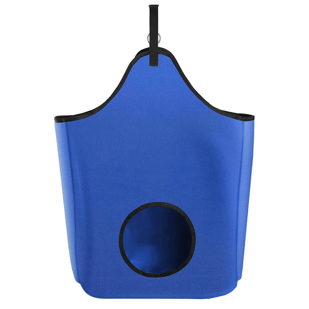 Hay Bag Hanging Goat Food Feeder Tote with Adjustable Strap – 3 Colors