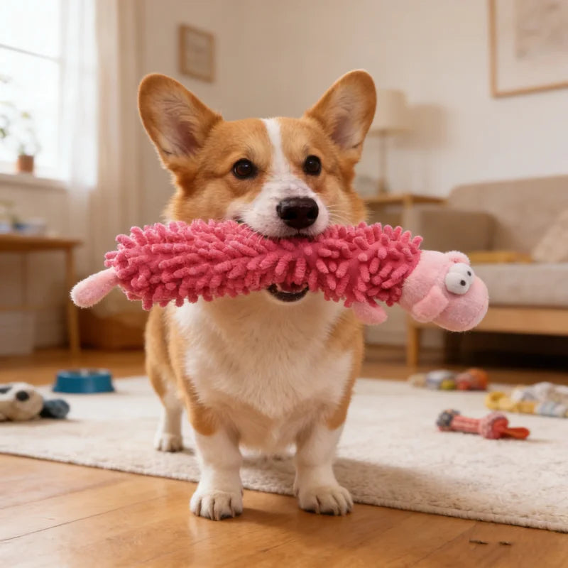 Squeaky Plush Dog Chew Toys Cute Animal - MyPetDollar.com