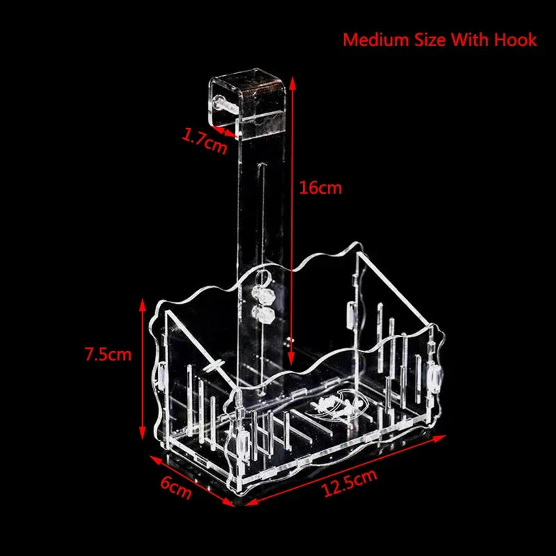 Hanging Fish Tank Crystal Acrylic Pot Polka - MyPetDollar.com