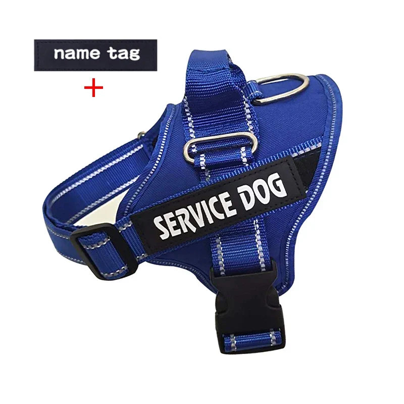 Nylon Dog Harness Personalized Reflective - MyPetDollar.com