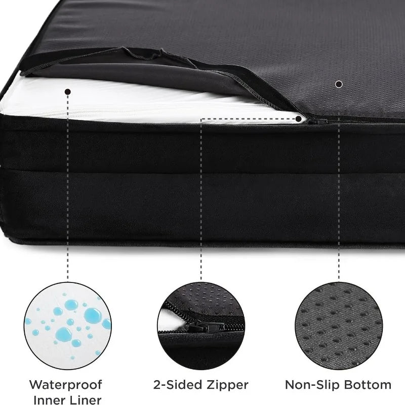 Jumbo Large Orthopedic Dog Bed Memory Foam - MyPetDollar.com
