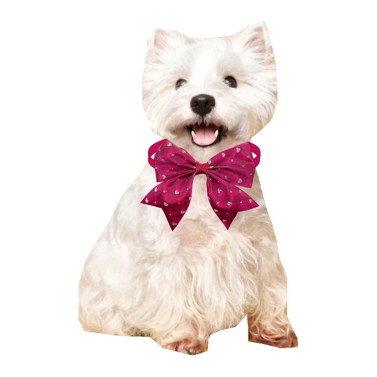 50/100pcs Dog Bow Tie Love Style Pet - MyPetDollar.com