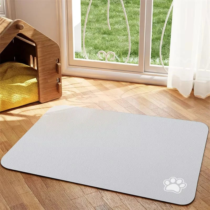 VIKAMA Gray Minimalist Pet Feeding Mat - MyPetDollar.com