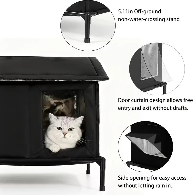 Winter Outdoor Cats Shelter Oxford Cloth - MyPetDollar.com