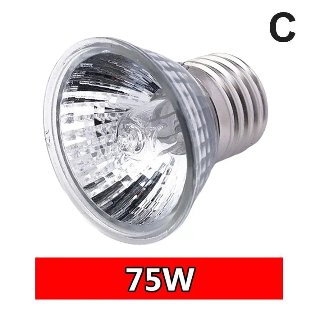 20 50 75w Heat Lamp UVA UVB Reptile Constant Temperature – 3 Colors