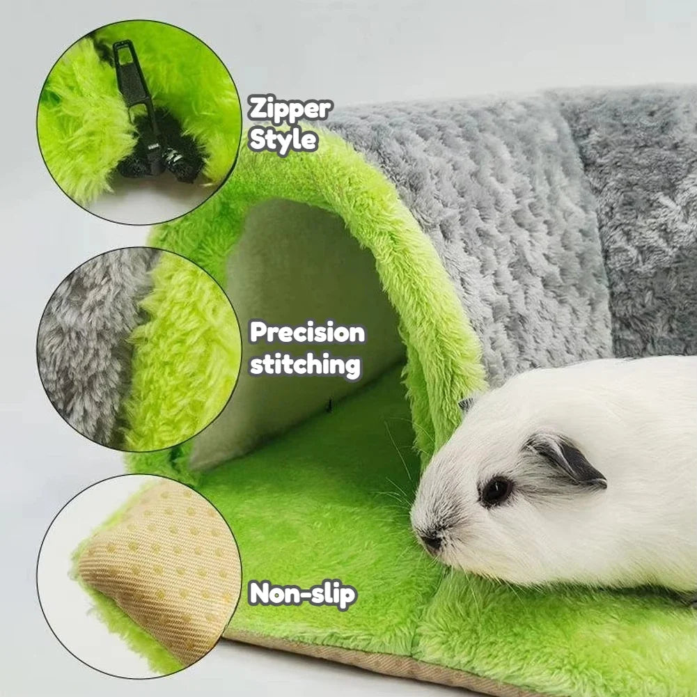 Warm Guinea Pig Hideout Tunnel Bed, Soft - MyPetDollar.com