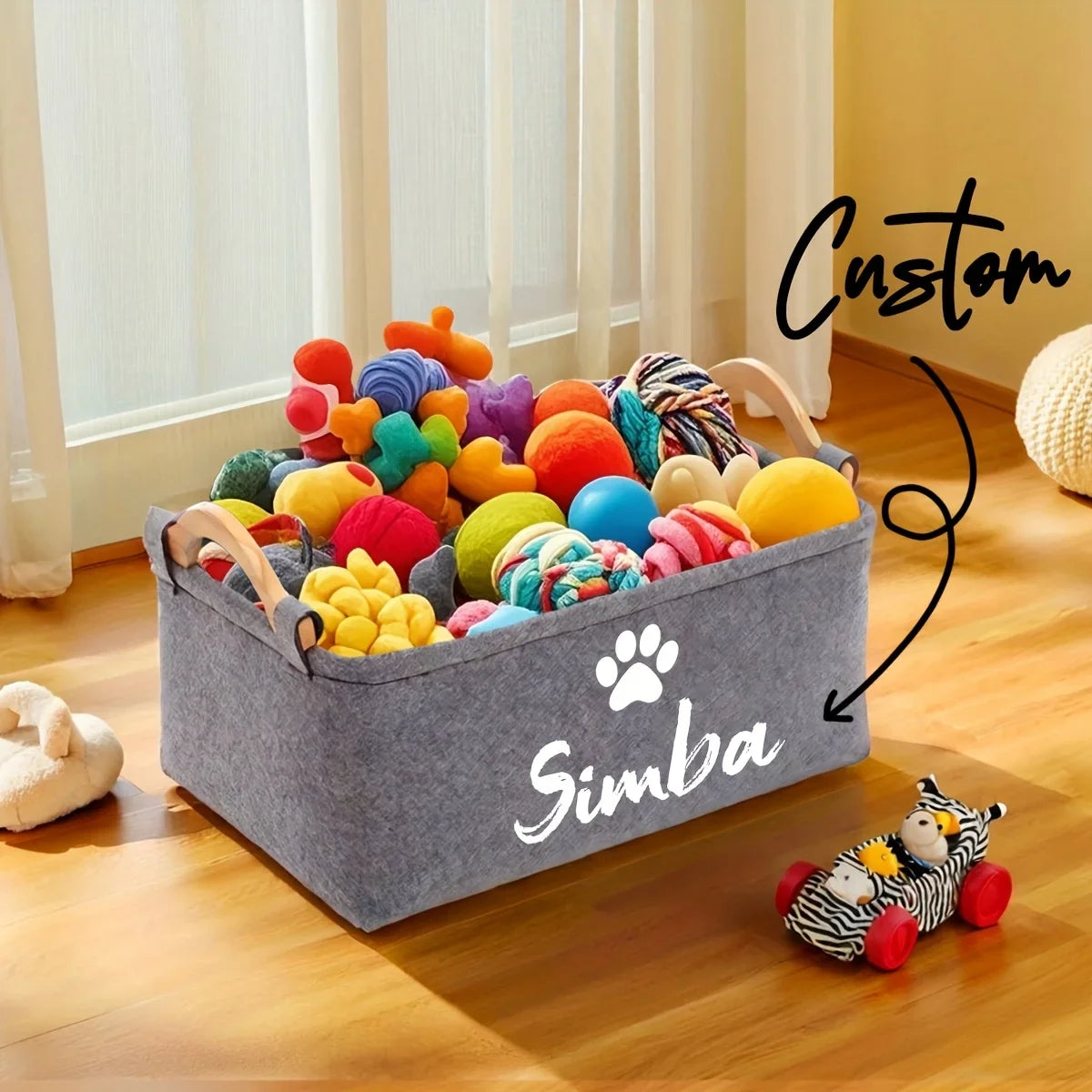 A Foldable Multifunctional Pet Toy Storage - MyPetDollar.com