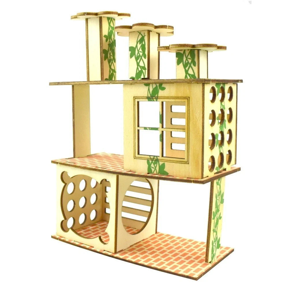 Hamster Chamfer Minipet Plaything Tree Nest Ladder