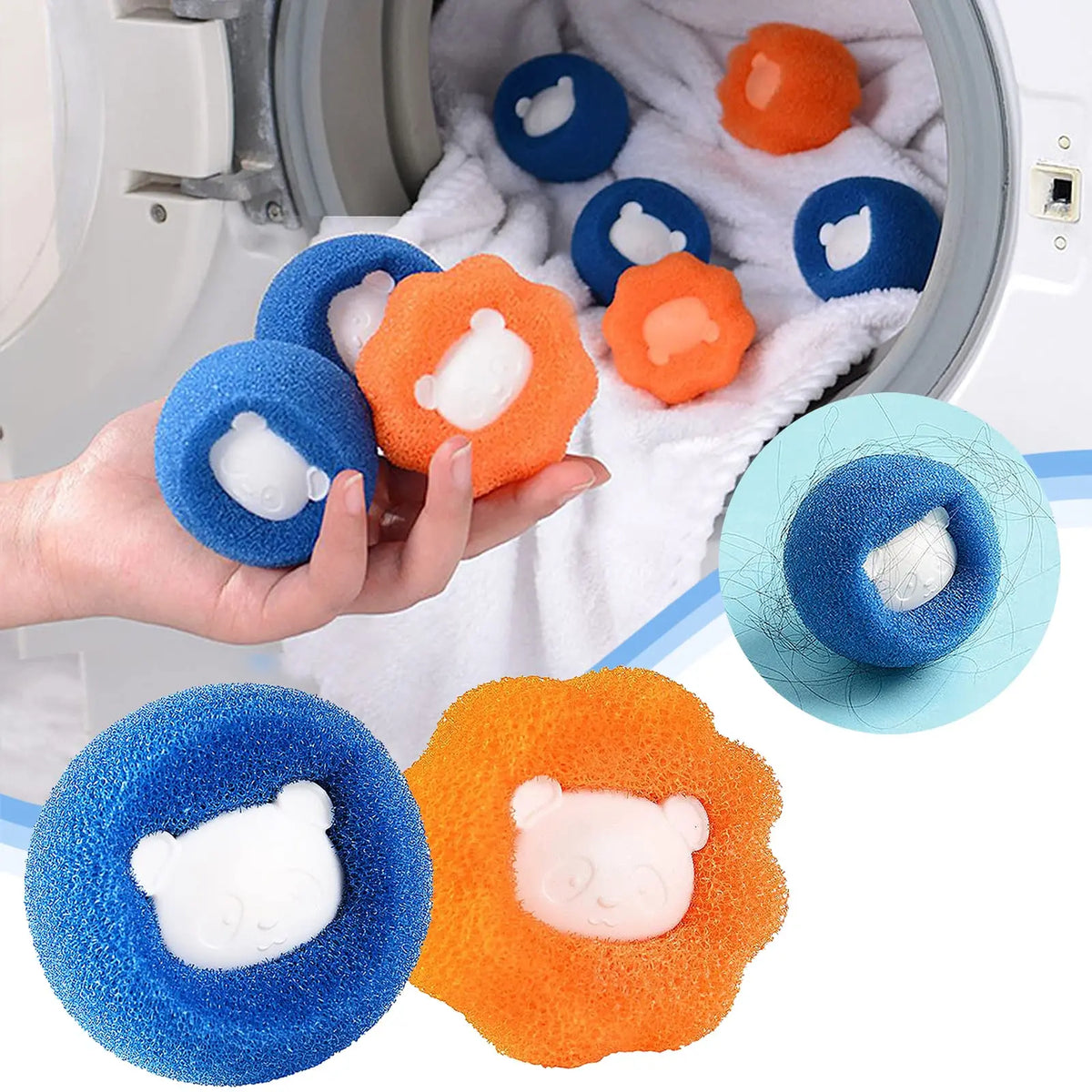 Cute Pet Hair Remover Reusable Ball Laundry - MyPetDollar.com