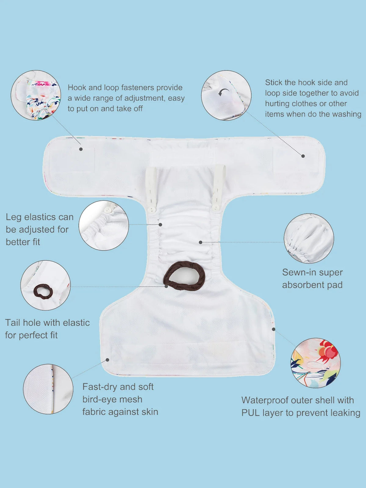 U Pick CuteBone Dog Diapers Female Washable - MyPetDollar.com