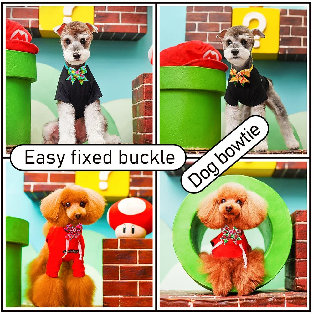 50/100pcs Small Dog Accessories Dog Bowtie - MyPetDollar.com