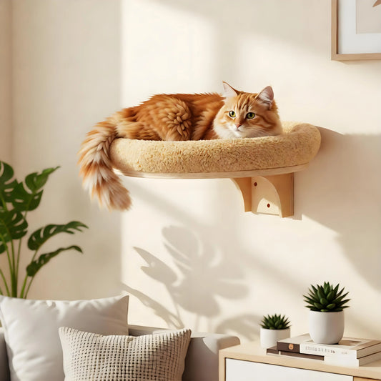 Cat Wall Mounted Solid Wooden Furniture - MyPetDollar.com