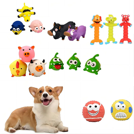 Dog Squeaky Rubber Toys Dog Latex Chew Toy - MyPetDollar.com