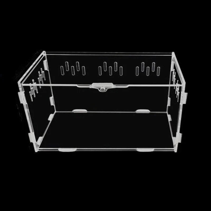 Acrylic Feeding Box Square Transparent - MyPetDollar.com