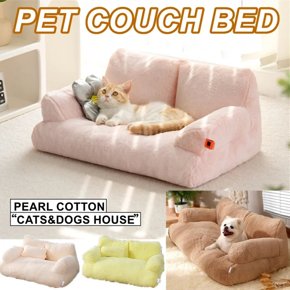 Ultra Soft Fluffy Pet Sofa Bed Cushion for - MyPetDollar.com