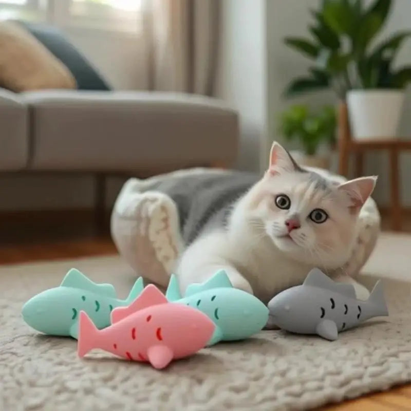 Interactive Fish Cat Dog Toy Indoor Bite - MyPetDollar.com