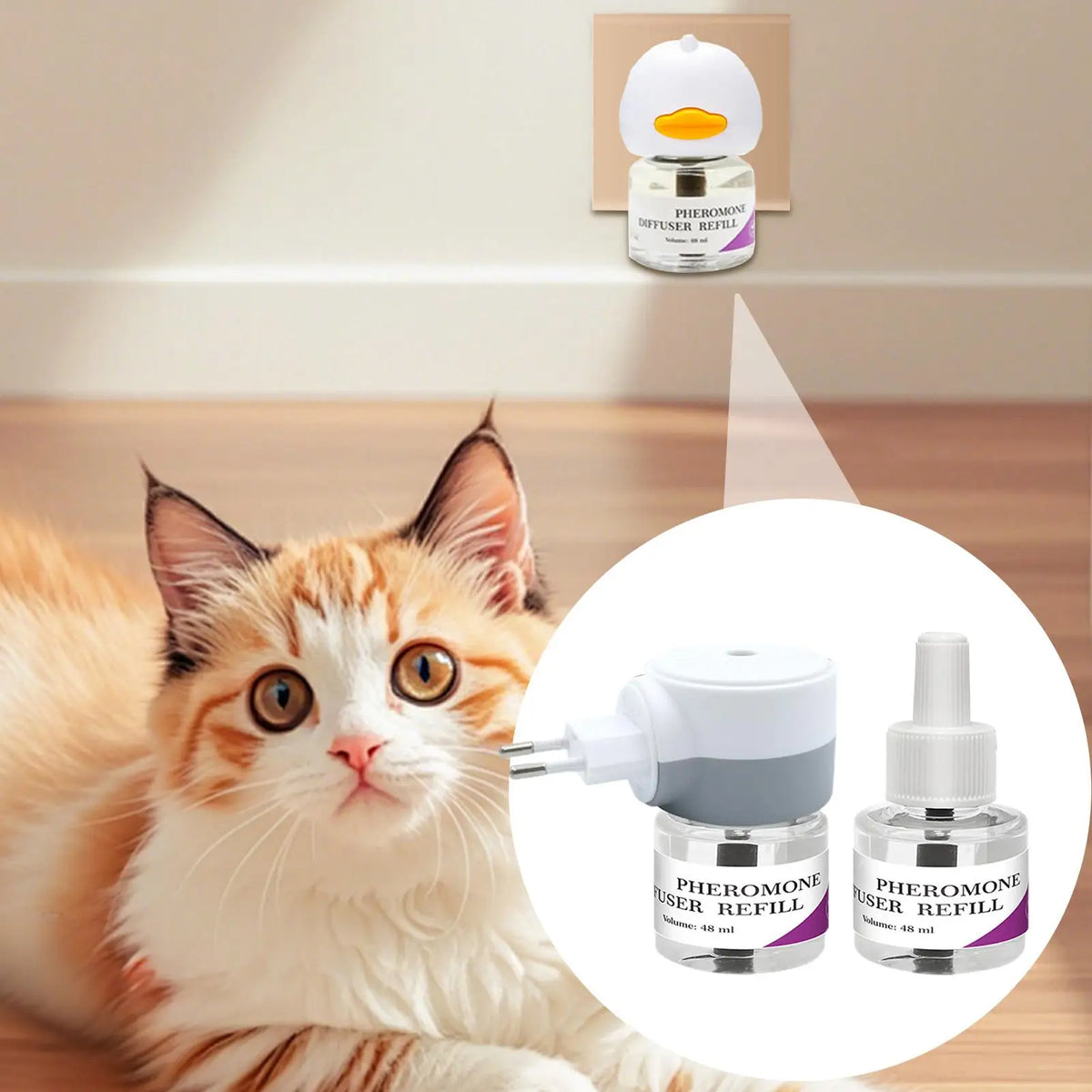 48ml 1 Diffuser 2 Soothing Liquid Pheromones - MyPetDollar.com