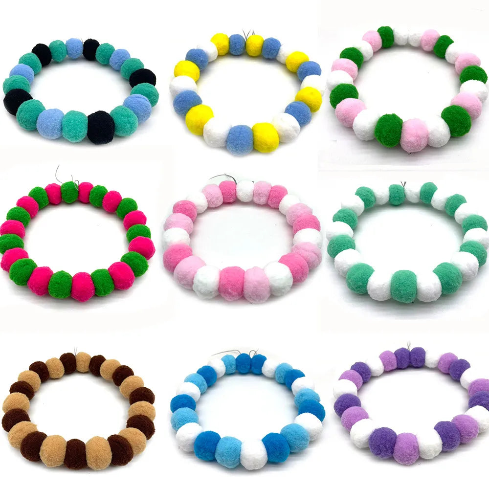 30pcs Pet Dog Rainbow Style Hair Ball - MyPetDollar.com