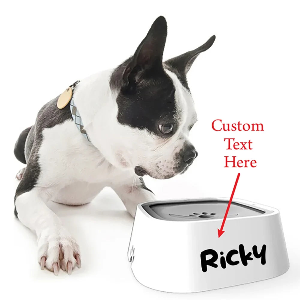 Custom Dog Drinking Water Bowl No Spill - MyPetDollar.com