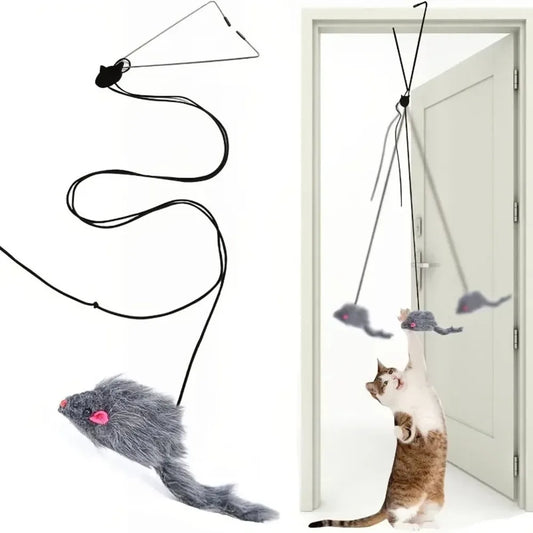 Cat Interactive Toy Simulation Mouse Hanging - MyPetDollar.com
