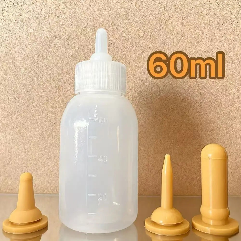 Pet Nursing Bottle Set with 3 Size Silicone Nipples Anti Choke – 4 Colors