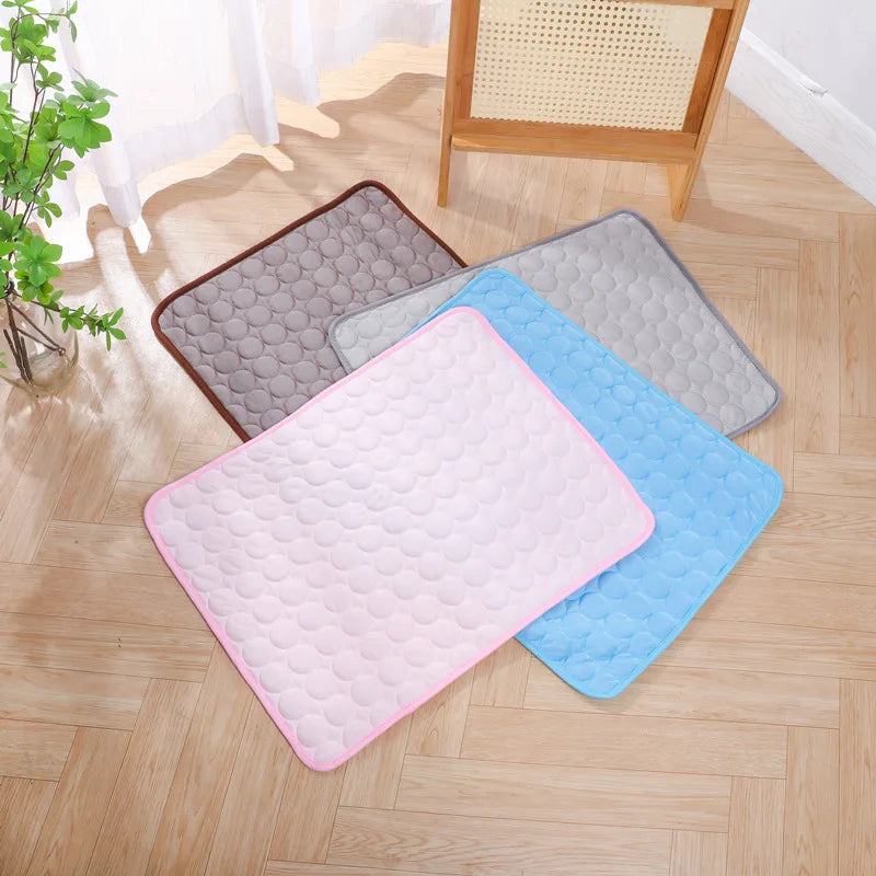 Pet Summer Ice Silk Mat Cooling Sleeping Mat - MyPetDollar.com