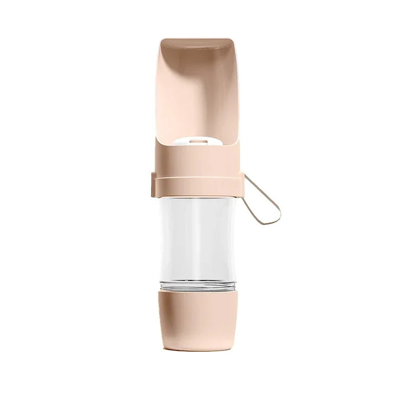 Foldable Pet Travel Water Bottle Portable with Food Container