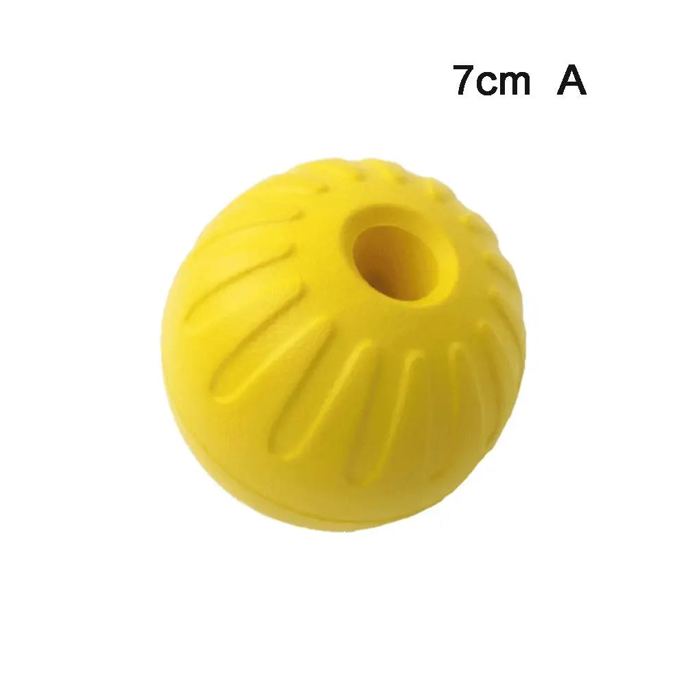 Interactive 7cm 9cm Indestructible Rubber Ball Dog Training Chew Play