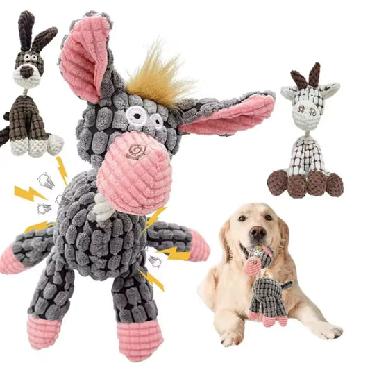 New Plush Squeaky Puppy Chew Toys - MyPetDollar.com