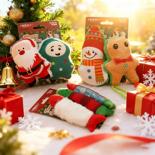 Christmas Plush Cat Toy with Catnip Durable - MyPetDollar.com