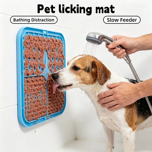 Dog Lick Mat Silicone Slow Feeder Mat with - MyPetDollar.com